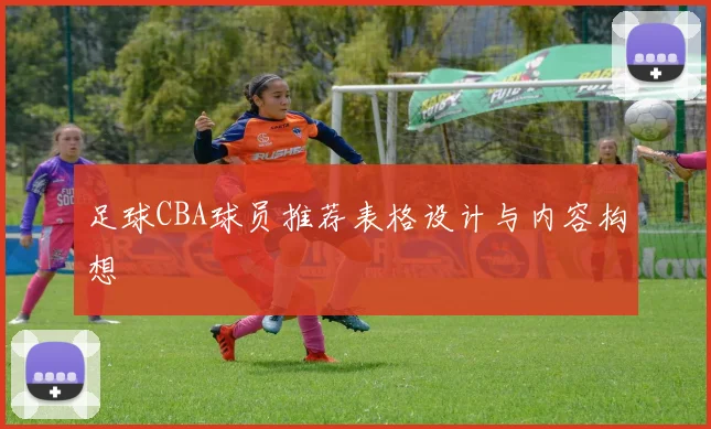 足球CBA球员推荐表格设计与内容构想